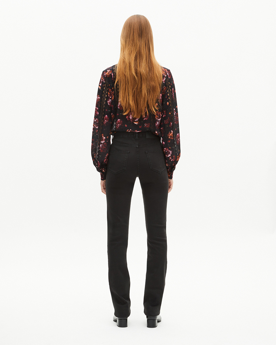 Black long slim jeans