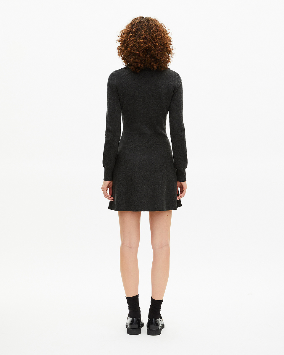Short black mesh dress
