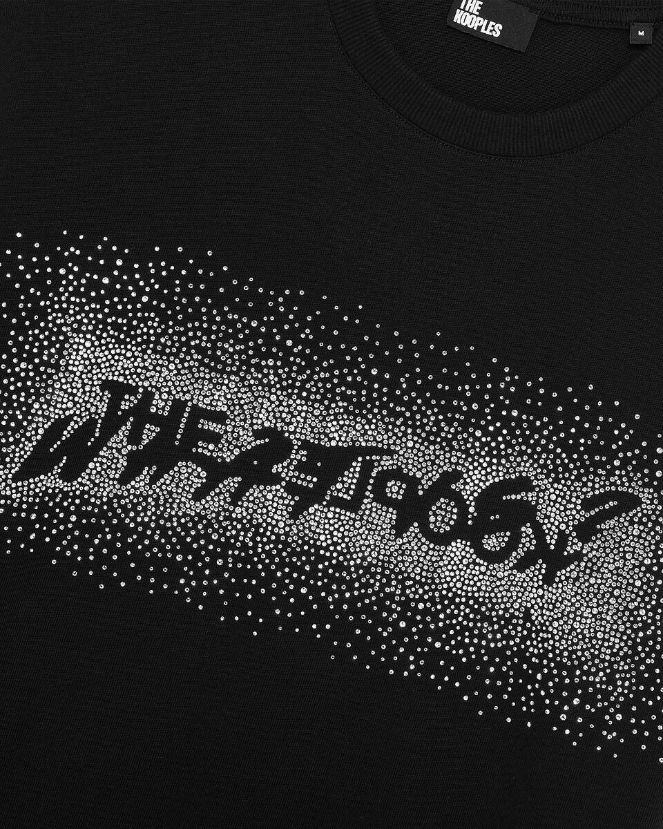 What is black rhinestone T-shirt