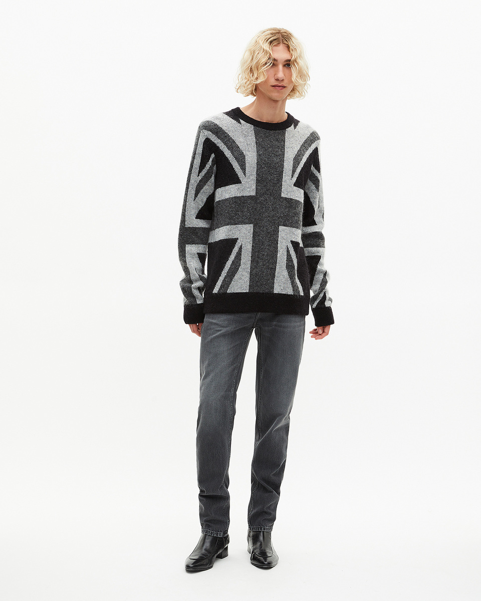 Black English flag sweater