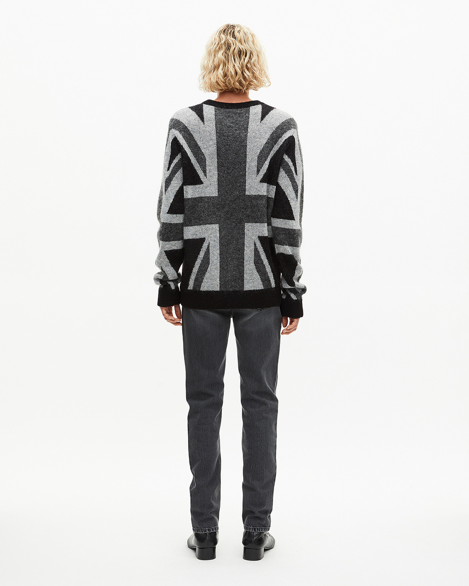 Black English flag sweater