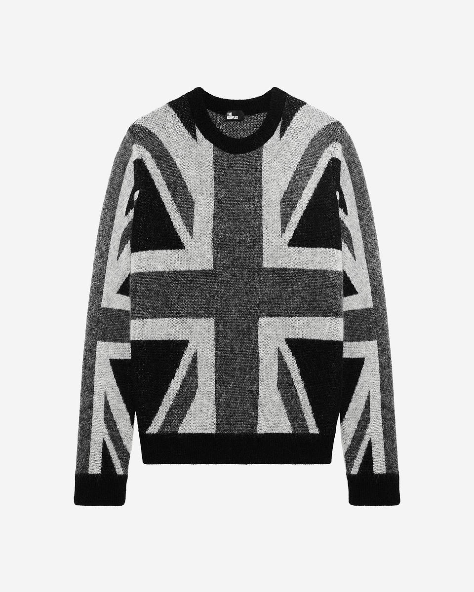 Black English flag sweater