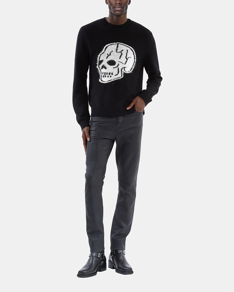 Black Skull Sweater