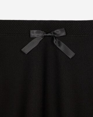 Short black mesh skirt