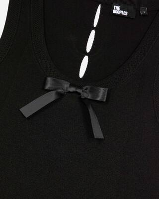 Black mesh top