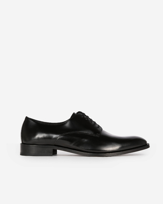 Black leather Derbies