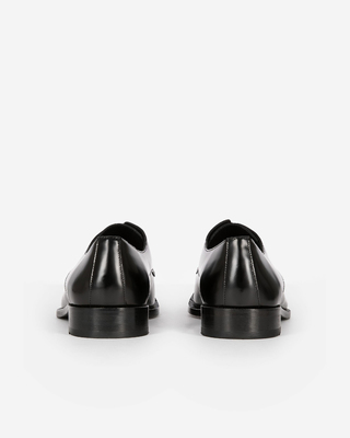 Black leather Derbies