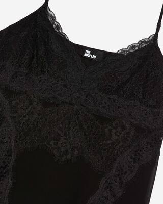 Black lace camisole