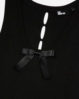 Black mesh maxi dress