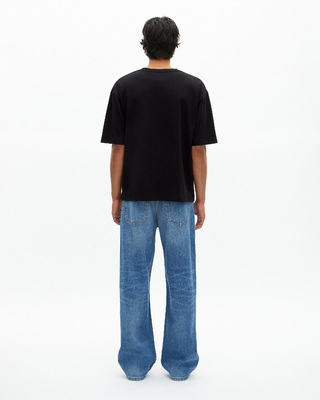 Mixed T-shirt large plain black
