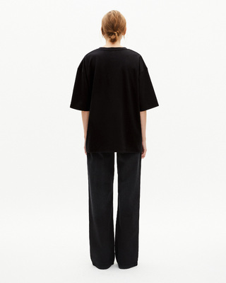Mixed T-shirt large plain black