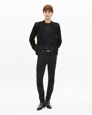 Black cotton teddy jacket