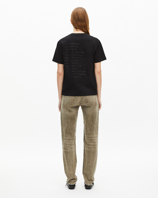 Black and Leopard-Print 'What Is' T-shirt