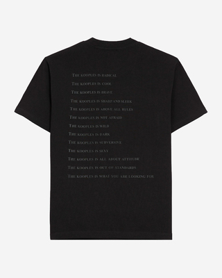 Black and Leopard-Print 'What Is' T-shirt