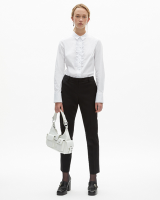 Tailored black wool pants