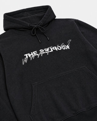 'What Is' Hoodie with Black Rhinestones