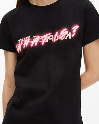 What Is neon black T-shirt