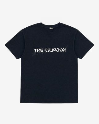 'What Is' T-shirt with black rhinestones