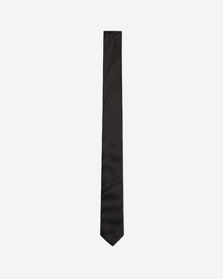 Black silk tie