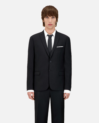 Black silk tie