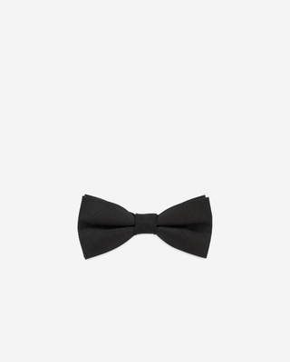 Black silk bow tie