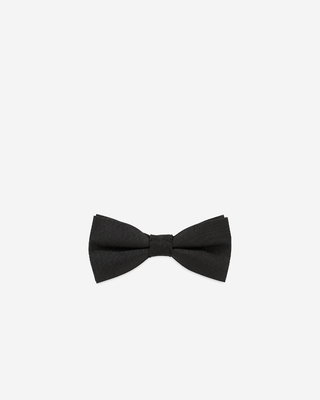 Black silk bow tie