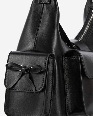 Amelia bag in smooth black leather