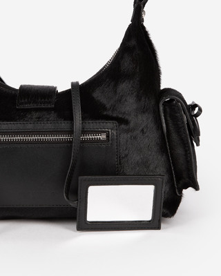 Amelia bag in black foal effect