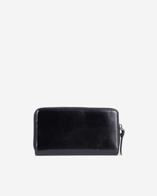 Amelia black leather wallet