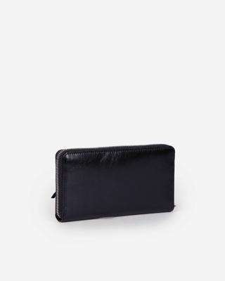 Amelia black leather wallet