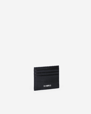 Amelia black leather card case