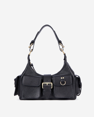 Amelia bag in black grained leather