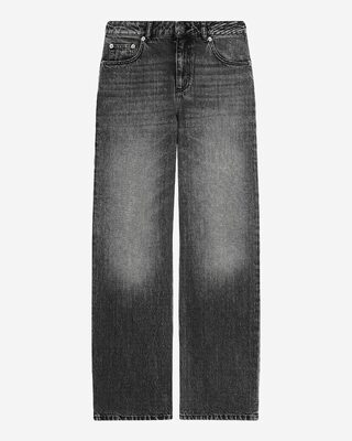 Black wide-leg jeans