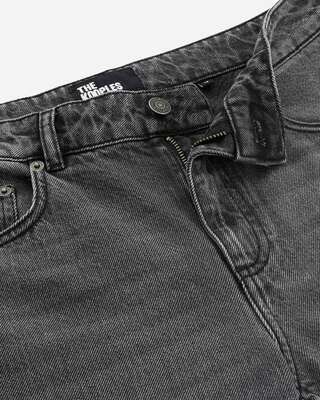 Black wide-leg jeans