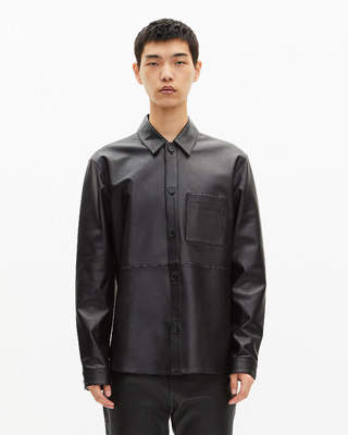 Black leather shirt