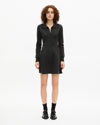 Short black mesh dress