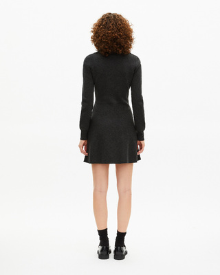 Short black mesh dress