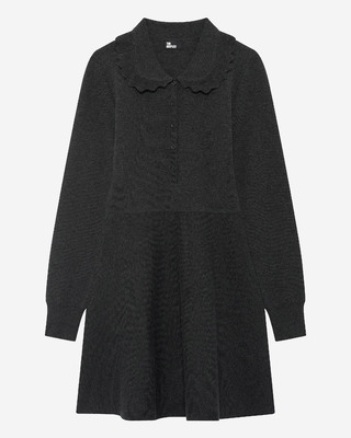 Short black mesh dress