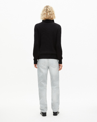 Black zip-up cardigan