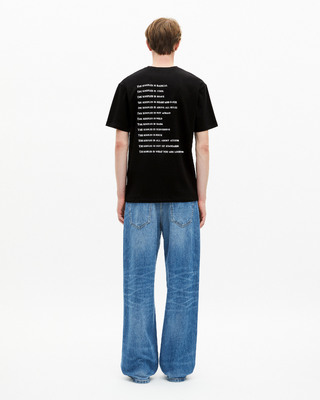 What is black rhinestone T-shirt
