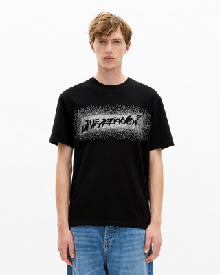 What is black rhinestone T-shirt