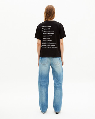What is black rhinestone T-shirt