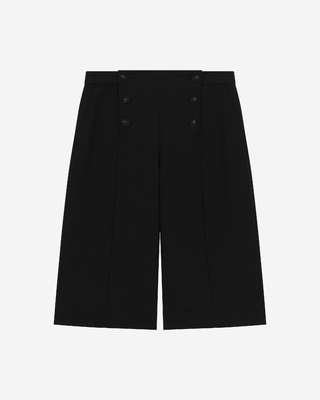 Wide-leg pants with black bridge