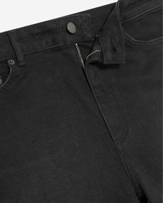 Black wide-leg jeans