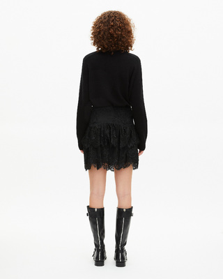Black lace skirt