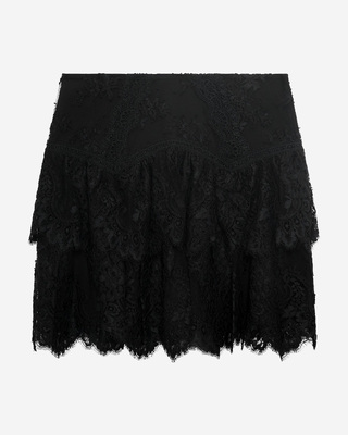 Black lace skirt
