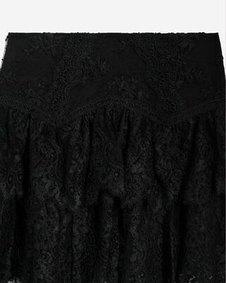 Black lace skirt