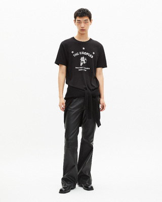 T-shirt with black screen print