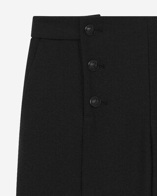 Straight-leg pants with black bridge