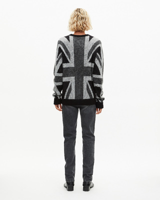 Black English flag sweater